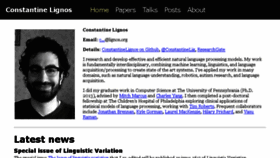 What Lignos.org website looked like in 2017 (7 years ago)