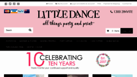 What Littledanceinvitations.com.au website looked like in 2017 (7 years ago)