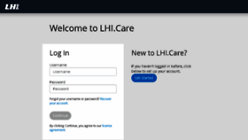 What Lhi.care website looked like in 2017 (7 years ago)