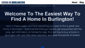 What Livinginburlington.com website looked like in 2017 (7 years ago)