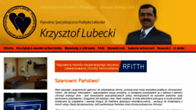 What Lubecki.pl website looked like in 2017 (7 years ago)
