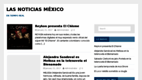 What Lasnoticiasmexico.com website looked like in 2017 (7 years ago)