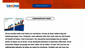 What Lexima.nl website looked like in 2017 (7 years ago)