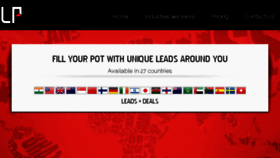 What Leadpot.com website looked like in 2017 (7 years ago)