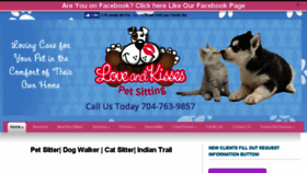 What Loveandkissespetsitting.net website looked like in 2017 (7 years ago)