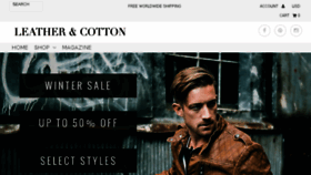 What Leatherandcotton.com website looked like in 2017 (7 years ago)