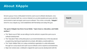 What Linux-xapple.org website looked like in 2017 (7 years ago)