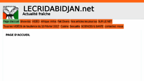 What Lecridabidjan.net website looked like in 2017 (7 years ago)