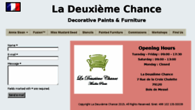 What Ladeuxiemechance.com website looked like in 2017 (8 years ago)