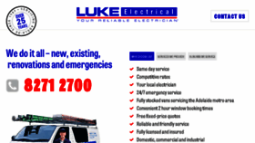 What Lukeelectrical.com website looked like in 2017 (7 years ago)