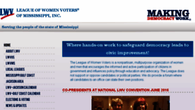 What Lwv-ms.org website looked like in 2017 (7 years ago)
