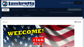 What Lambrettaclubusa.net website looked like in 2017 (7 years ago)