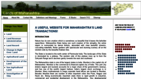What Landsofmaharashtra.com website looked like in 2017 (7 years ago)