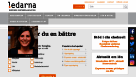 What Ledarna.se website looked like in 2017 (7 years ago)