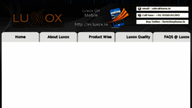 What Luxox.in website looked like in 2017 (7 years ago)