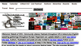 What Literaryfestivals.com.au website looked like in 2017 (7 years ago)