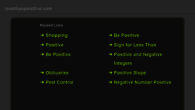 What Lessthanpositive.com website looked like in 2017 (7 years ago)