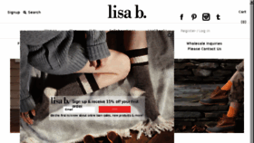 What Lisab.com website looked like in 2017 (7 years ago)