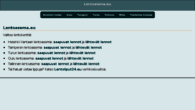 What Lentoasema.eu website looked like in 2017 (7 years ago)