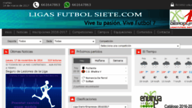 What Ligasfutbolsiete.com website looked like in 2017 (7 years ago)