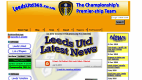 What Leedsutd365.co.uk website looked like in 2017 (7 years ago)