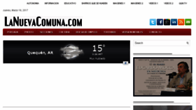 What Lanuevacomuna.com website looked like in 2017 (7 years ago)