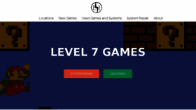 What Level7games.com website looked like in 2017 (7 years ago)
