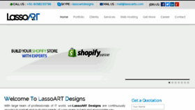 What Lassoart.com website looked like in 2017 (7 years ago)