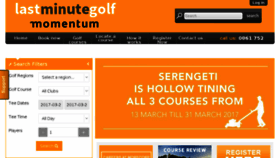 What Lastminutegolf.co.za website looked like in 2017 (7 years ago)
