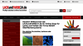 What Lackundfarbe24.de website looked like in 2017 (7 years ago)
