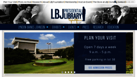 What Lbjlibrary.org website looked like in 2017 (7 years ago)