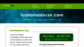 What Luxhomedecor.com website looked like in 2017 (7 years ago)