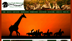 What Liontrailssafaris.com website looked like in 2017 (7 years ago)