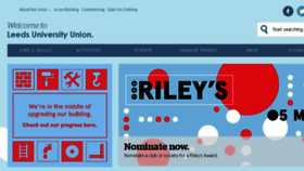What Leedsuniversityunion.org.uk website looked like in 2017 (7 years ago)