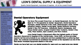 What Lionsdentalsupply.com website looked like in 2017 (7 years ago)