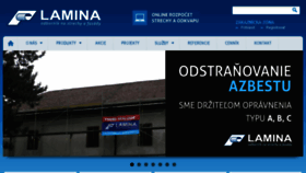 What Lamina.sk website looked like in 2017 (7 years ago)