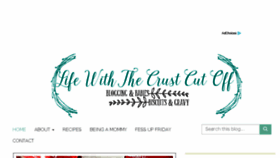 What Lifewiththecrustcutoff.com website looked like in 2017 (7 years ago)