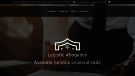 What Legisticabogados.com website looked like in 2017 (7 years ago)