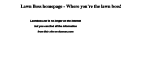 What Lawnboss.net website looked like in 2017 (7 years ago)