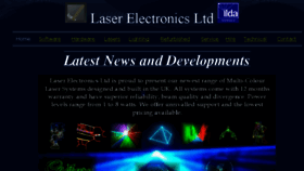 What Laserelectronicsltd.com website looked like in 2017 (7 years ago)