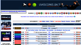 What Livescores247.com website looked like in 2017 (7 years ago)