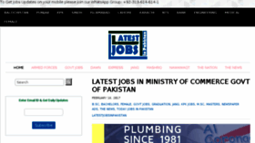 What Latestjobsinpakistan.net website looked like in 2017 (7 years ago)