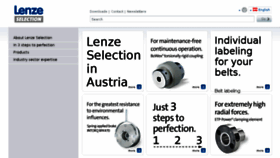What Lenze-selection.com website looked like in 2017 (6 years ago)