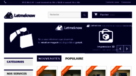 What Letmeknow.fr website looked like in 2017 (7 years ago)
