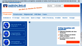 What Leutkircher-bank.de website looked like in 2017 (7 years ago)