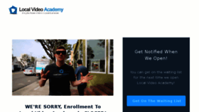 What Localvideoacademy.com website looked like in 2017 (7 years ago)
