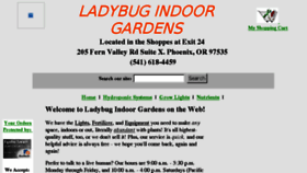 What Ladybugindoorgardens.com website looked like in 2017 (7 years ago)