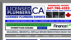 What Licensedplumbers.ca website looked like in 2017 (7 years ago)