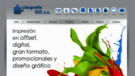 What Litogil.com.mx website looked like in 2017 (7 years ago)