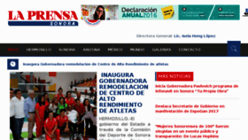 What Laprensasonora.com website looked like in 2017 (6 years ago)